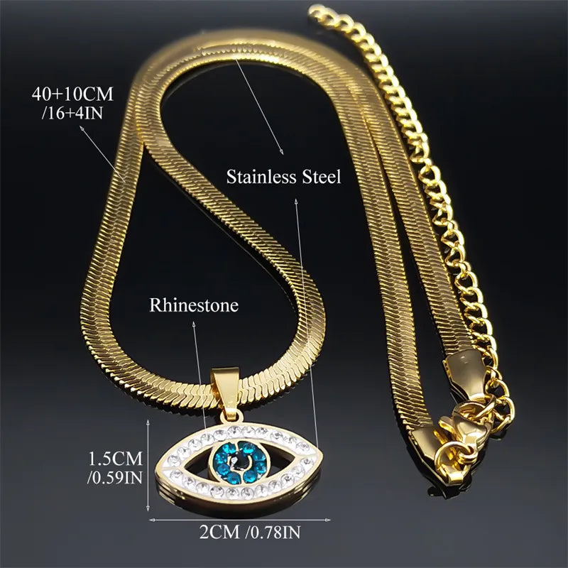 Eye Of Providence Necklace - Stainless Steel Gold Plated - Bricks Masons