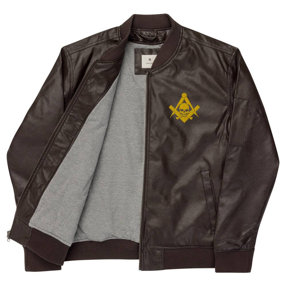 Widows Sons Jacket - Leather Golden Embroidery