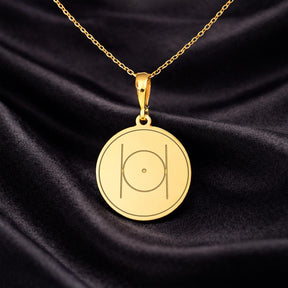 Masonic Necklace - Point Within a Circle With Customization - Bricks Masons