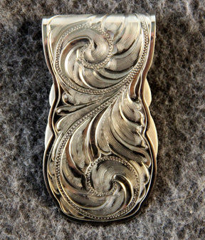 Master Mason Blue Lodge Money Clip - Nickel Gold Tones & Blue Square & Compass G