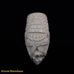 Master Mason Blue Lodge Meerschaum Pipe - Handmade with Fitter Case - Bricks Masons