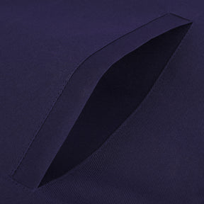 Junior Steward Blue Lodge Officer Apron - Kenton Lodge Navy Velvet With Silver Embroidery Thread - Bricks Masons