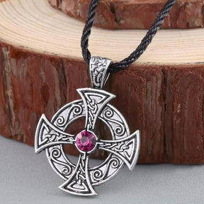 Knights Templar Necklace - Silver With Rope Chain - Bricks Masons