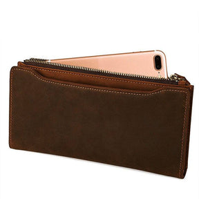 Knights Templar Wallet - Genuine Brown Leather - Bricks Masons