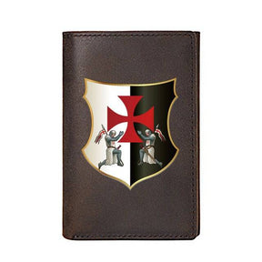 Knights Templar Wallet - Genuine leather - Bricks Masons