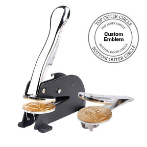 Ladies Of Circle Of Perfection PHA Seal Press - Desktop  Stainless Steel With Customizable Stamp - Bricks Masons
