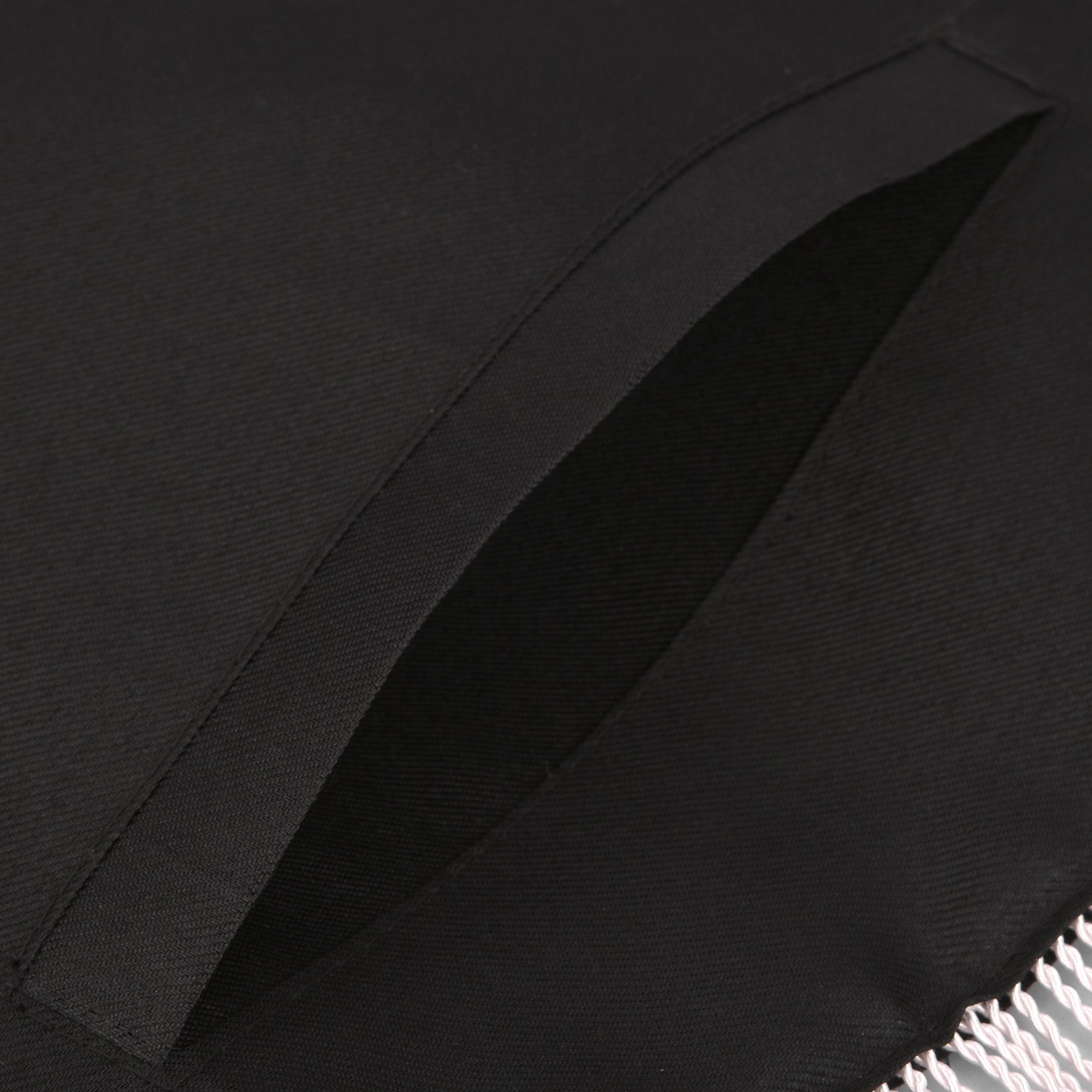 Master Mason Blue Lodge Apron - Black Velvet With Silver Machine Embroidery - Bricks Masons