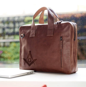 Master Mason Blue Lodge Briefcase - (Medium/Large) - Bricks Masons