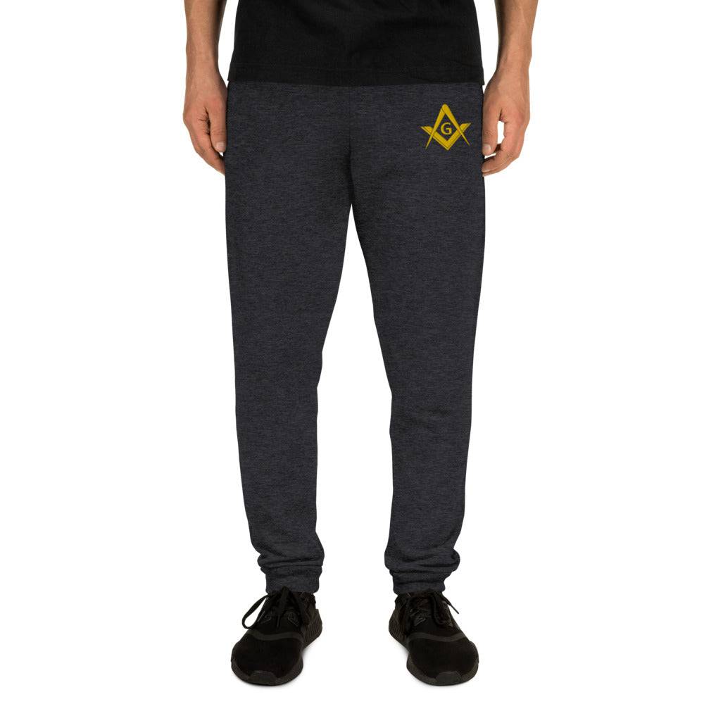 Master Mason Blue Lodge Jogger - Square and Compass G Embroidery - Bricks Masons