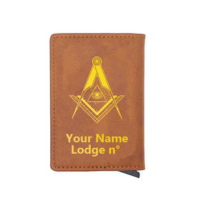 Master Mason Blue Lodge Wallet - Various Colors - Bricks Masons