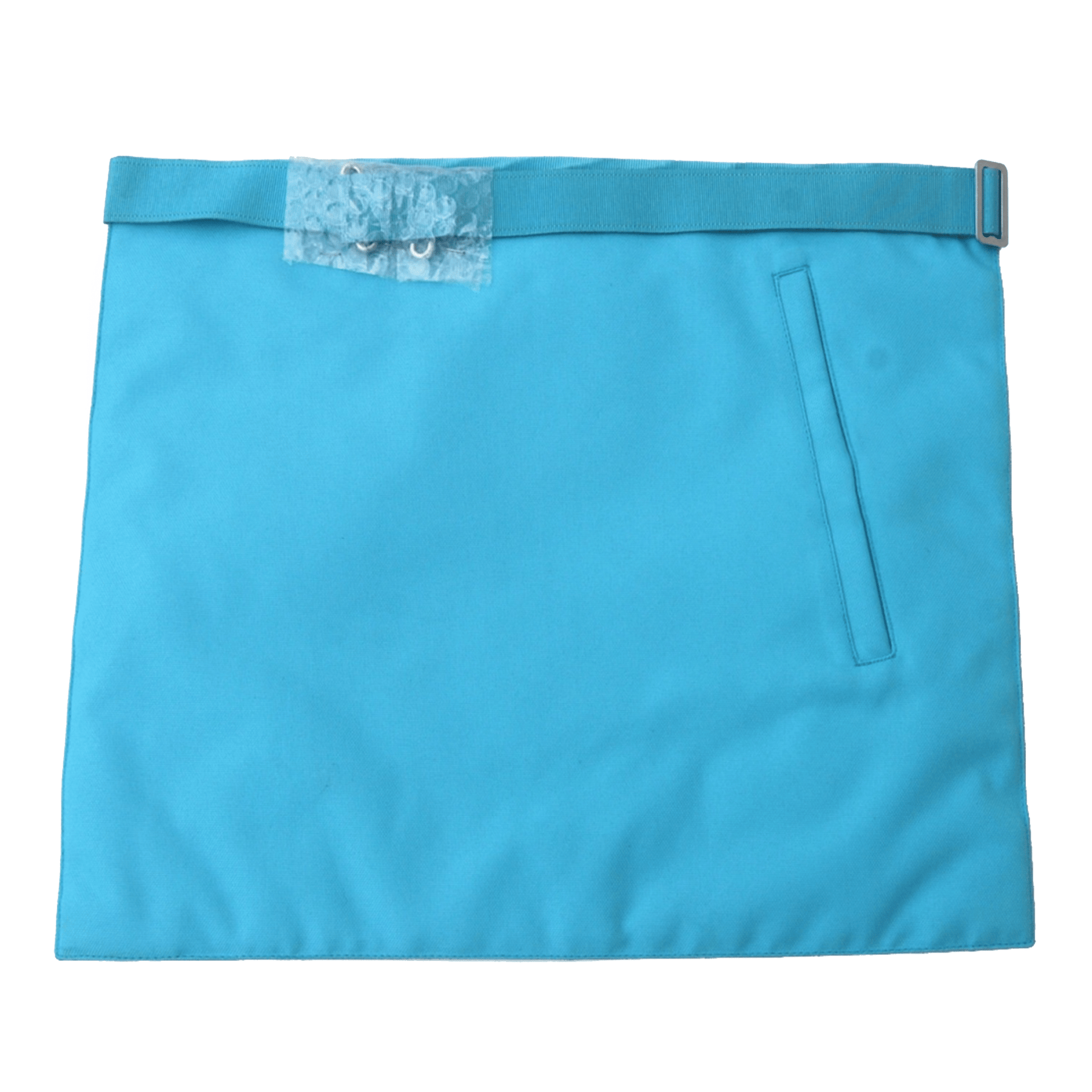 Master Mason French Rite Apron - Sky Blue Silk & Moire Star G - Bricks Masons