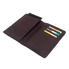 OES Wallet - With Passport & Credit Card Holder (Black & Brown) - Bricks Masons