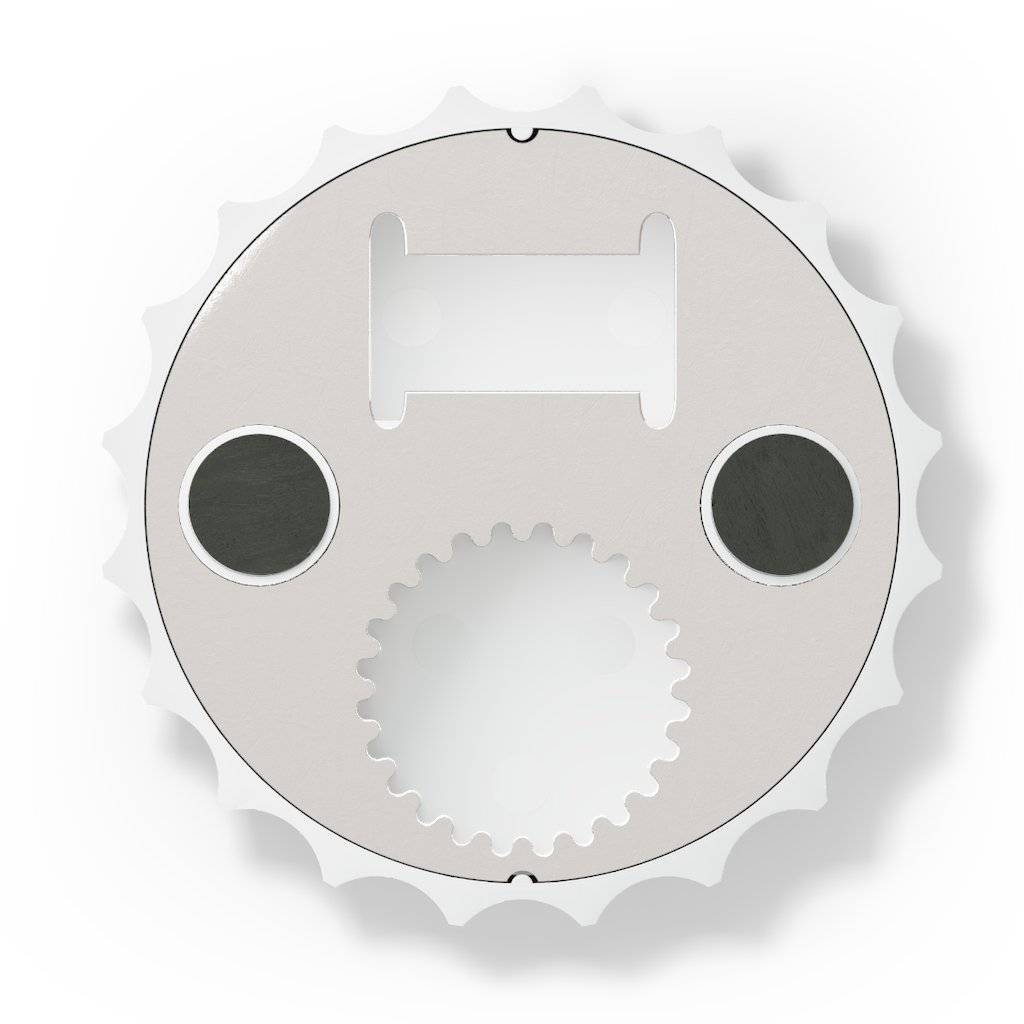 Order Of Malta Bottle Opener - Black & White - Bricks Masons