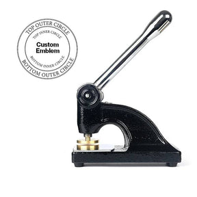 Order Of Malta Seal Press - Long Reach Black Color With Customizable Stamp - Bricks Masons