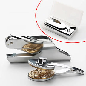 Order of the Secret Monitor Pocket Seal Press - Silver Color With Customizable Stamp - Bricks Masons