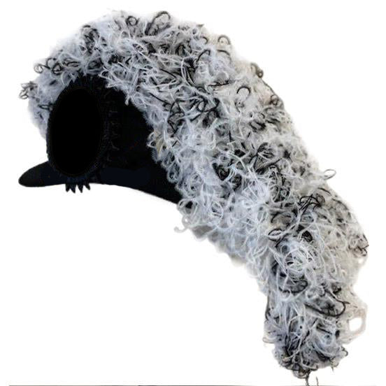 Line Officer Knights Templar Chapeau - White & Black Blend Plumes - Bricks Masons