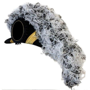 Past Commander Knights Templar Chapeau - White & Black Blend Plumes