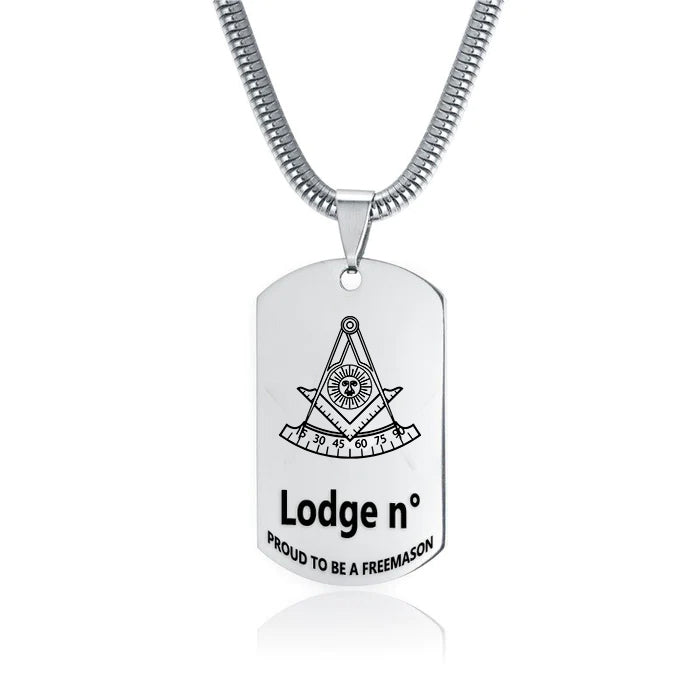 Past Master Blue Lodge California Regulation Necklace - (Various Colors) - Bricks Masons