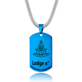 Past Master Blue Lodge California Regulation Necklace - (Various Colors) - Bricks Masons