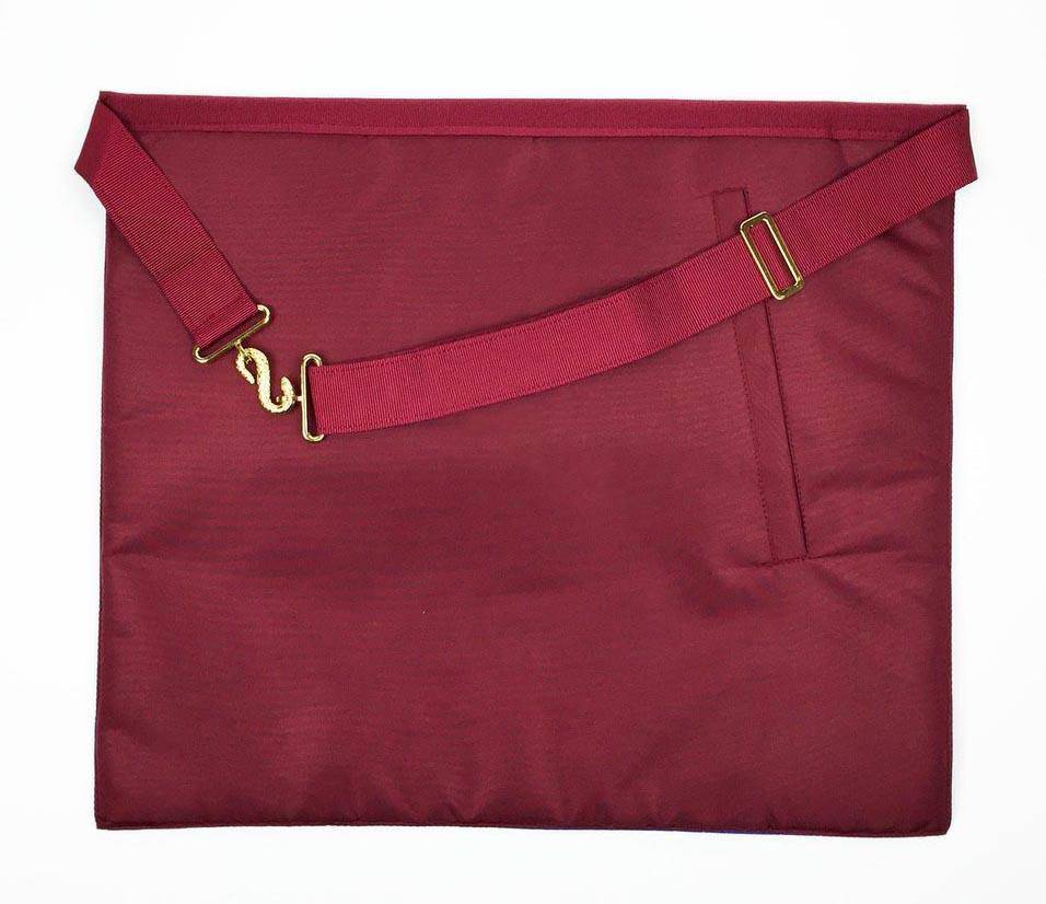 Principal English Royal Arch Apron - Red & Blue - Bricks Masons