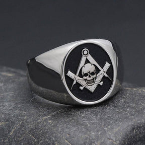 Widows Sons Ring - Skull and Bones 925 Sterling Silver