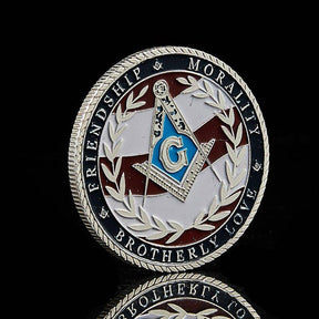 Master Mason Blue Lodge Coin - US Veteran Military Air Force Navy Marine Corps Army Coast Guard