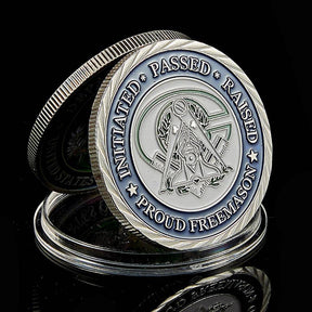 Master Mason Blue Lodge Coin - Raised And Proud