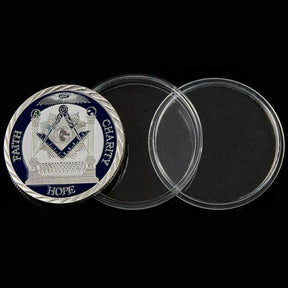 Master Mason Blue Lodge Coin - Raised And Proud