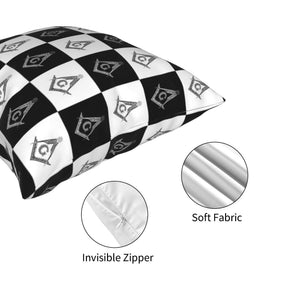 Master Mason Blue Lodge Pillowcase - Square and Compass G Pillow Cover