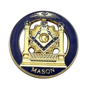 Master Mason Blue Lodge Lapel Pin - Compass & Square G Temple Mason