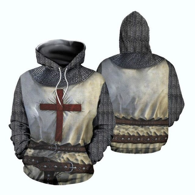 Knights Templar Commandery Hoodie - Medieval - Bricks Masons