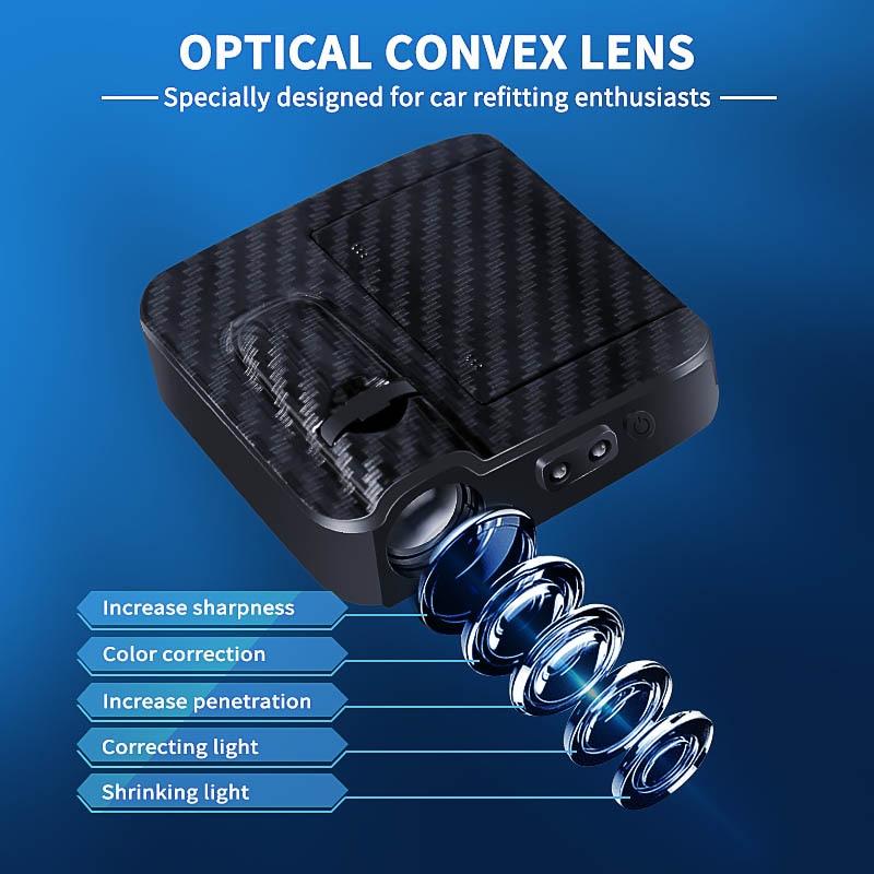 Past Master Blue Lodge Car Door Light Projector - Customizable Wireless LED - Bricks Masons