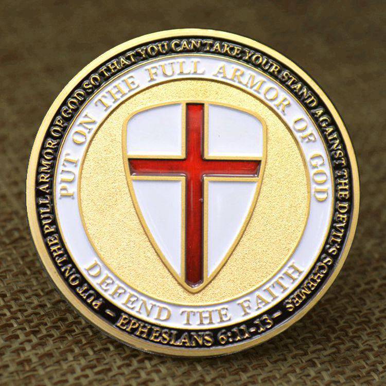 Knights Templar Commandery Coin - Put on The Full Armor of God Ephesians