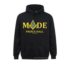 Master Mason Blue Lodge Hoodie - Made Mason Prince Hall Square and Compass G [Multiple Colors]