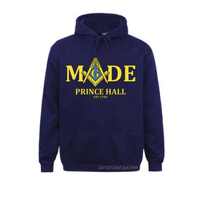 Master Mason Blue Lodge Hoodie - Made Mason Prince Hall Square and Compass G [Multiple Colors]