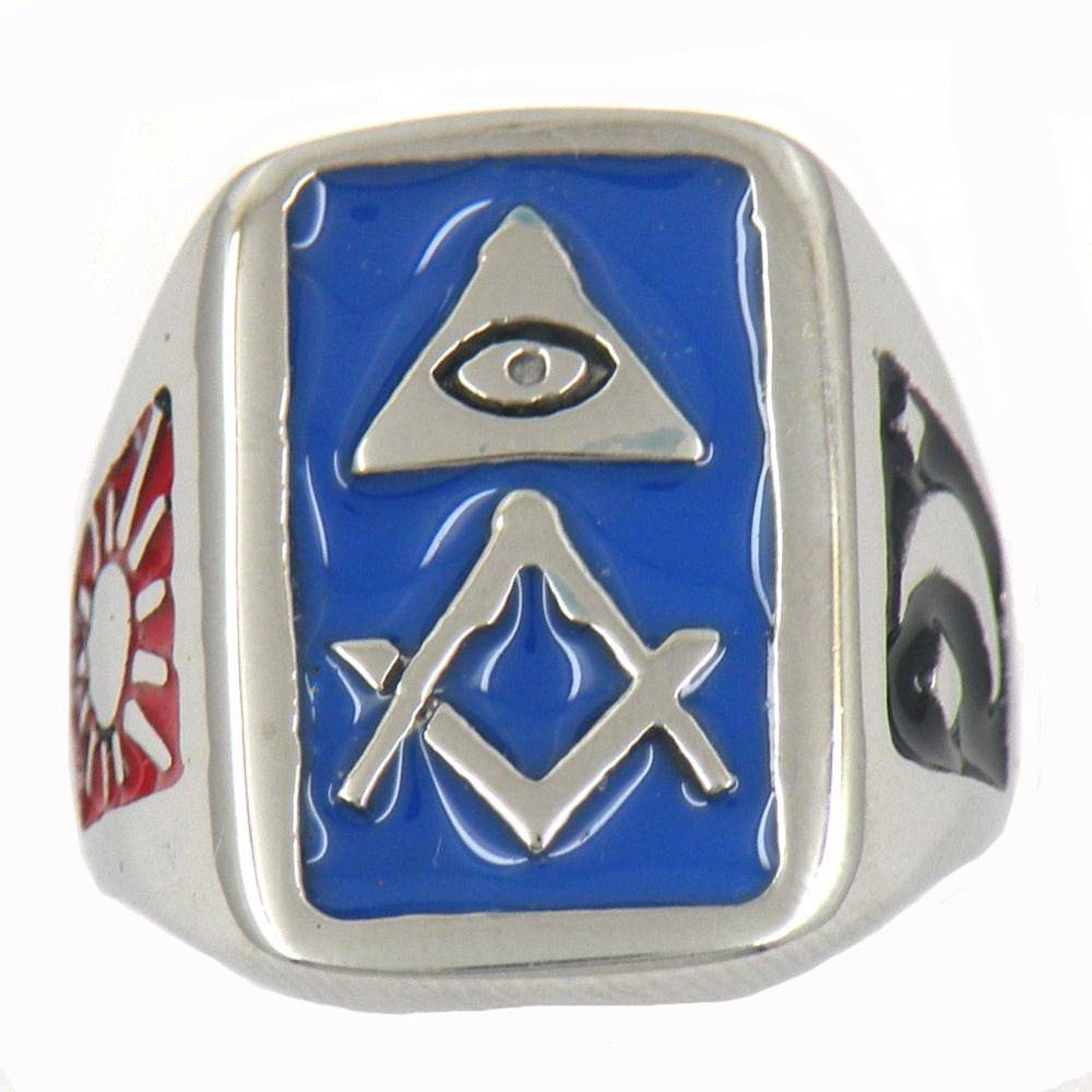 Master Mason Blue Lodge Ring - Eye Of Providence