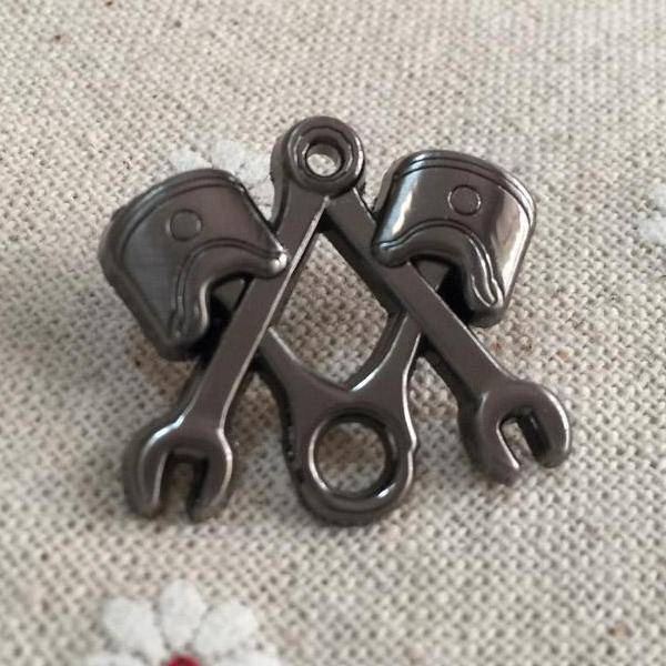 Master Mason Blue Lodge Lapel Pin - Piston Wrench Nickel