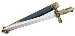 Fellowcraft Blue Lodge Sword - Square Compass Pyramid Knife W/ Scabbard 24.1"