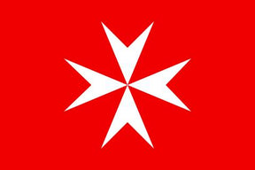 Order Of Malta Commandery Flag - Red