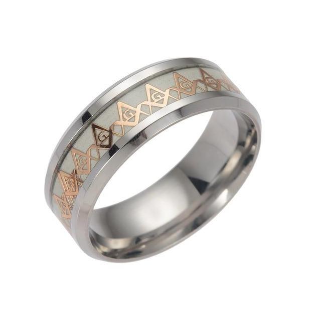 Master Mason Blue Lodge Ring - Lumineux Let There Be Light