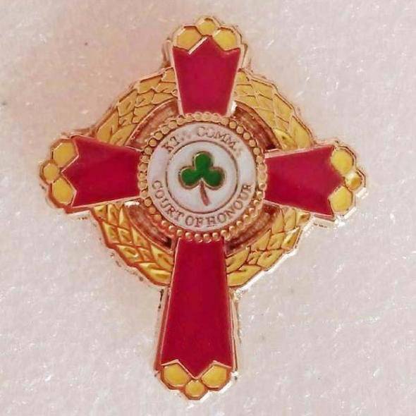 Knight Commander of the Court of Honour Scottish Rite Lapel Pin - 1" Metal