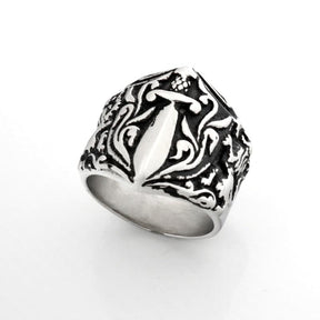 Knights Templar Commandery Ring - Medieval Motif