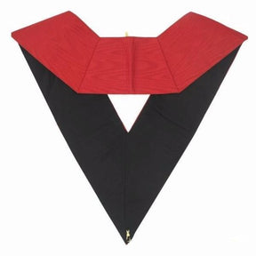 Senior Warden 18th Degree Scottish Rite Collar - Red Moire - Bricks Masons