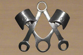 Master Mason Blue Lodge Pin - Piston & Wrench Design