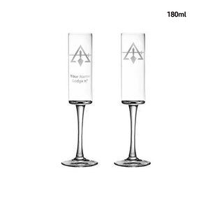 Council Champagne Flute - 2 Pieces Set - Bricks Masons