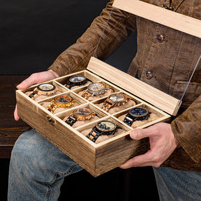 Grand Master Blue Lodge Watch Case - (8 Slots) - Bricks Masons