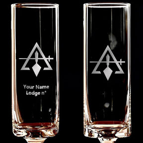 Council Champagne Flute - 2 Pieces Set - Bricks Masons