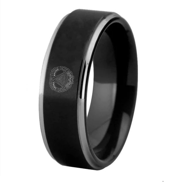 Grand Master Blue Lodge Ring - High Quality Tungsten - Bricks Masons