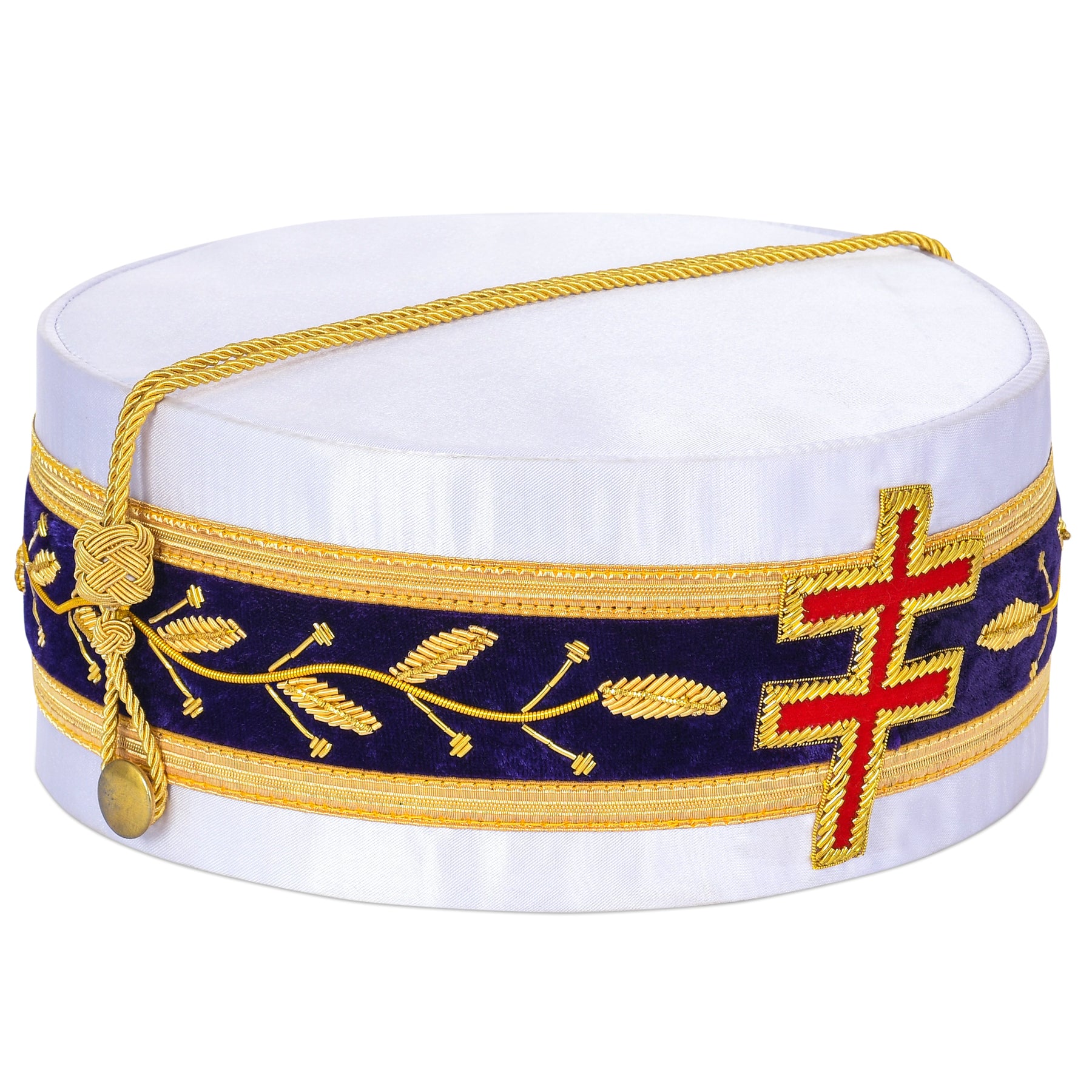 33rd Degree Scottish Rite Crown Cap - Hand Embroidery - Bricks Masons