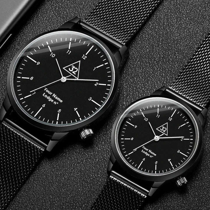 32nd Degree Scottish Rite Wristwatch - Various Colors - Bricks Masons